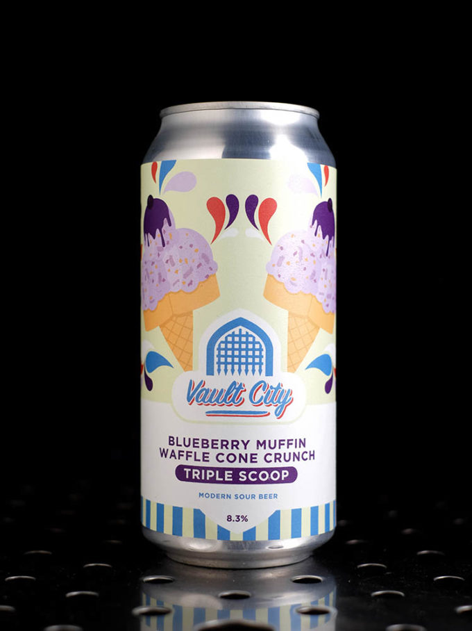 Vault City | Blueberry Muffin Waffle Cone Crunch Triple Scoop | Pastry Sour | 8,3%