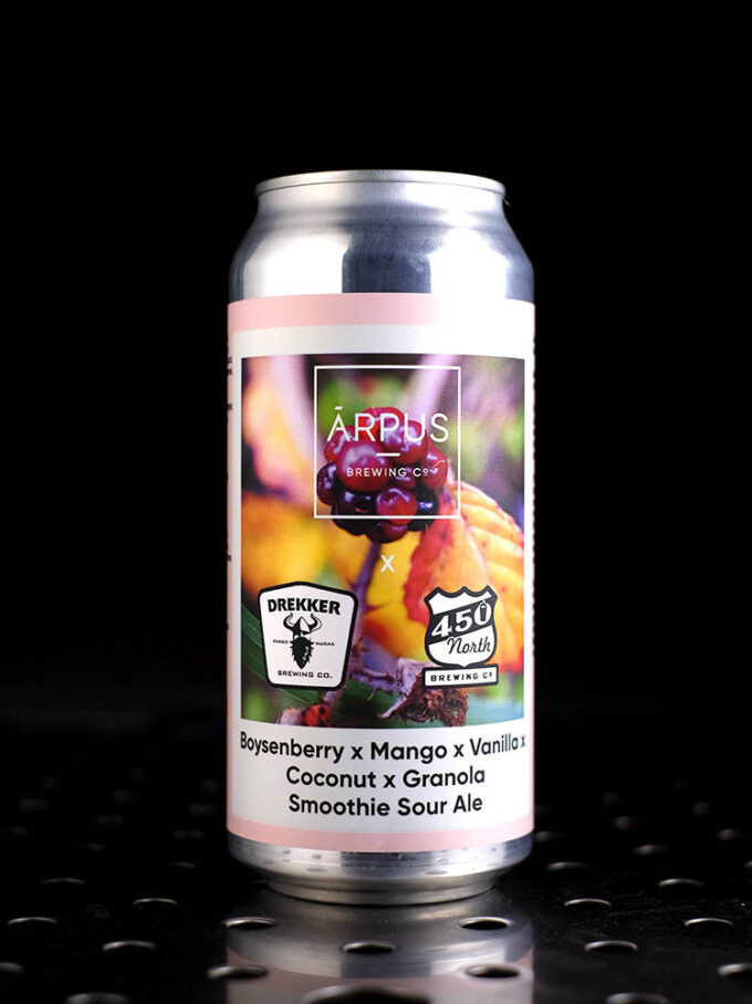 Ārpus x Drekker x 450 North | Boysenberry x Mango x Vanilla x Coconut x Granola | Smoothie Sour | 5%