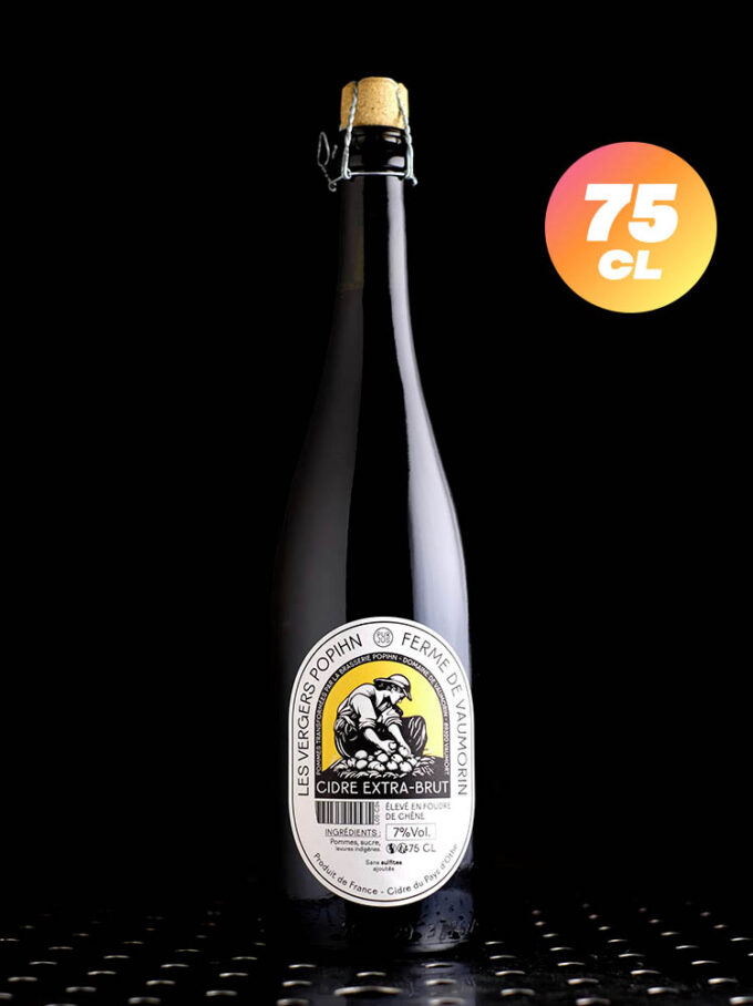 Popihn Vergers | Cidre Extra-Brut BA Foudre Chêne | 7%