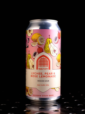 Vault City | Lychee, Pear & Rose Lemonade | Session Sour Litchi Poire Rose | 4,6%